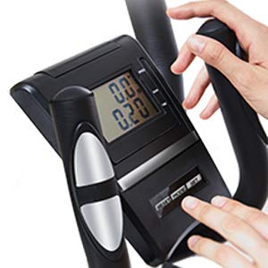 pooboo Elliptical Trainer Magnetic Elliptical Machines for Home Use Portable Elliptical Trainer with Pulse Rate and LCD Monitor