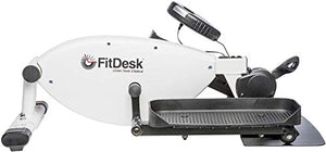 FitDesk Under Desk Elliptical - Bike Pedal Machine with Magnetic Resistance for Quiet, Fluid Motion - Adjustable Tension with Digital Performance Meter