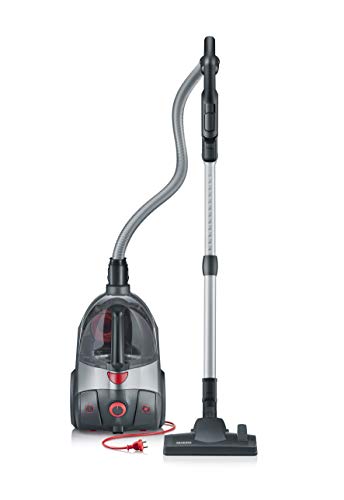 Severin S'Power Extreme Bagless Canister Vacuum Cleaner, Midnight Black