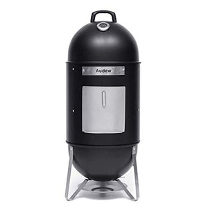 Audew Charcoal Smoker Grill Outdoor, 18'' Smokey Mountain Cooker Meat Smoker with Heat Control/ 2 Cooking Racks for BBQ Outdoor Picnic Camping