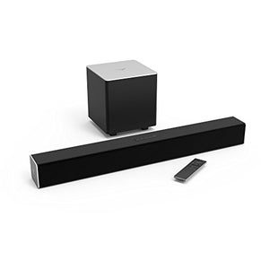 VIZIO 2.1 Sound Bar SB2821-D6 with Wireless Subwoofer Bluetooth 95dB SPL, Black