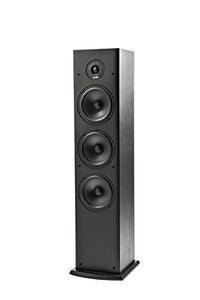 Polk Audio T50 150 Watt Home Theater Floor Standing Tower Speaker (Single, Black) - Hi-Res Audio with Deep Bass Response | Dolby and DTS Surround