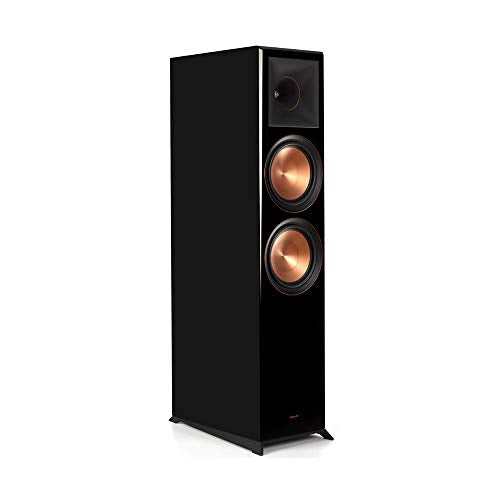 Klipsch Reference Premiere RP-8000F Floorstanding Speaker with Tractrix Horn-Loading Technology (Piano Black (Single))