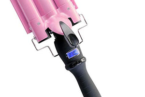 See why the Alure Three Barrel Curling Iron Wand with LCD Temperature Display is blowing up on TikTok.   #TikTokMadeMeBuyIt