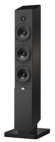 NHT Media Series 3-Way Floor-standing Dolby Atmos Tower Speaker - Clean, Hi-Res Audio | Sealed Box | Aluminum Drivers | Single Unit, High Gloss Black