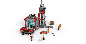 LEGO City Fire Station 60215 Fire Rescue Tower Building Set with Emergency Vehicle Toys includes Firefighter Minifigures for Creative Play (509 Pieces)