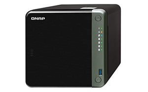 QNAP TS-453D-4G 4 Bay NAS for Professionals with Intel Celeron J4125 CPU and Two 2.5GbE Ports