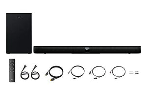 TCL Alto 7+ 2.1 Channel Home Theater Sound Bar with Wireless Subwoofer - TS7010, 36", Black