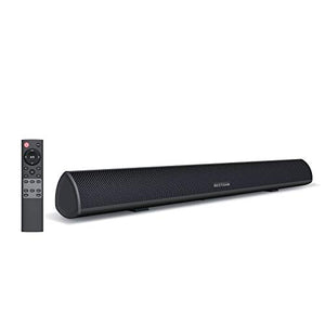 80Watt 34Inch Sound bar, Bestisan Soundbar Bluetooth 5.0 Wireless and Wired Home Theater Speaker (DSP, Bass Adjustable, Optical Cable Included, Worry-Free 90-Day Trial, 2019 Upgraded)