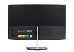 Sceptre Curved 27" 75Hz LED Monitor HDMI VGA Build-In Speakers, EDGE-LESS Metal Black 2019 (C275W-1920RN)