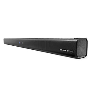 Soundbar, TaoTronics Three Equalizer Mode Audio Speaker for TV, 32-Inch Wired & Wireless Bluetooth 5.0 Stereo Soundbar, Optical/Aux/RCA Connection, Wall Mountable, Remote Control