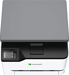 Lexmark MC3224dwe Color Multifunction Laser Printer with Print, Copy, Scan, and Wireless Capabilities, Two-Sided Printing with Full-Spectrum Security and Prints Up to 24 ppm (40N9040), White, Gray