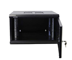 AEONS 6U Professional Wall Mount Network Server Cabinet Enclosure 19-Inch Server Network Rack Black