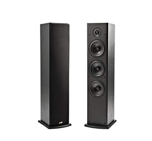 Polk T50 150 Watt Home Theater Floor Standing Tower Speaker (Single) - Premium Sound at a Great Value | Dolby and DTS Surround (Renewed)