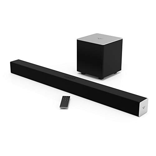 VIZIO 2.1 Sound Bar SB3821-C6 with Wireless Subwoofer Bluetooth 100dB SPL, Black, 38