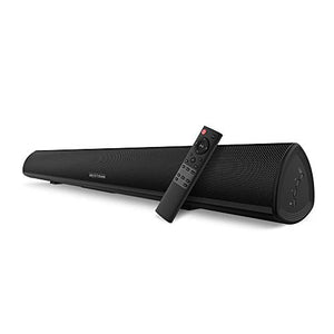 Sound bar, Bestisan Soundbar Wired and Wireless Bluetooth 5.0 Speaker for TV (28 Inches, Optical Cable Included, DSP, Bass Adjustable, Wall Mountable)