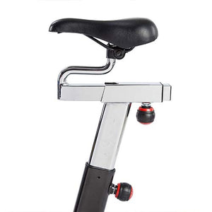 Sunny Health & Fitness Exercise Cycling Bike with Heavy 49 LB Chrome Flywheel - SF-B1002/C
