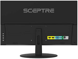 Sceptre E225W-19203R 22" Ultra Thin 75Hz 1080p LED Monitor 2x HDMI VGA Build-in Speakers, Metallic Black 2018