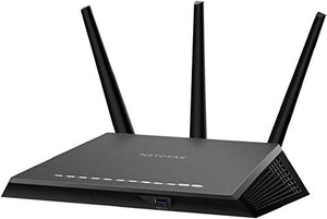 Netgear | Nighthawk R7000 AC1900, 1900 Mbps, 4-Port Gigabit Wireless AC Router, Black