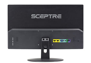 Sceptre E248W-19203R 24" Ultra Thin 75Hz 1080p LED Monitor 2x HDMI VGA Build-in Speakers, Metallic Black 2018