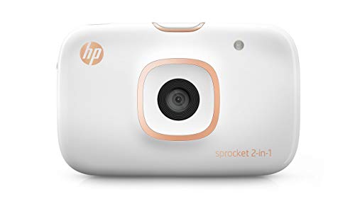 HP Sprocket 2-in-1 Portable Photo Printer & Instant Camera, print social media photos on 2x3