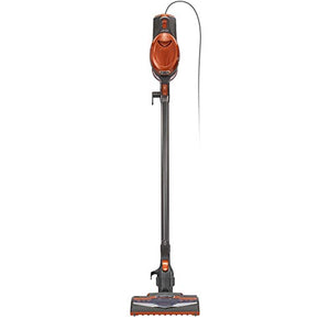 Shark Rocket Corded Bagless Stick Vacuum for Carpet and Hard Floor Cleaning with Swivel Steering (HV302), Gray/Orange