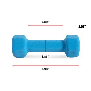 CAP Barbell Neoprene Coated Dumbbell Weights (Pair) | Multiple lb Options