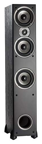 Polk Audio Monitor 60 Series II Floorstanding Speaker - 1 (1-inch) Tweeter and 3 (5.25-inch) Woofers | Black, Single (Renewed)