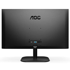 AOC 24B2XH 24" Full HD IPS Monitor, 3-Sided Frameless & Ultra Slim HDMI and VGA inputs, Lowblue Mode, VESA compatible,Black