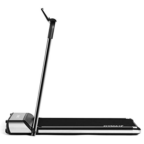 Goplus Ultra-Thin Electric Folding Treadmill, Installation-Free Design, Low Noise Perfect for Home Use