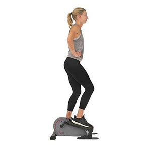 Sunny Health & Fitness Portable Stand Up Elliptical - SF-E3908, Gray