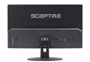 Sceptre E248W-19203R 24" Ultra Thin 75Hz 1080p LED Monitor 2x HDMI VGA Build-in Speakers, Metallic Black 2018
