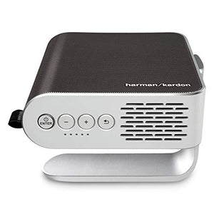 ViewSonic M1+ Portable Smart Wi-Fi Projector with Dual Harman Kardon Bluetooth Speakers HDMI USB Type C and Built-in Battery (M1PLUS)