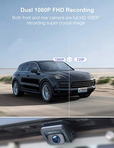 Crosstour | CR900 Dash Cam Front & Rear Dual 1080p Video Camera For Cars External Gps	