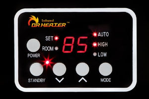 Dr Infrared Heater Portable Space Heater | 1500-Watt | Cherry | DR968