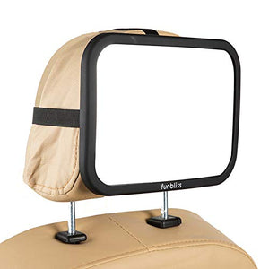 Funbliss Baby car Mirror Most Stable Backseat Mirror for Mommy