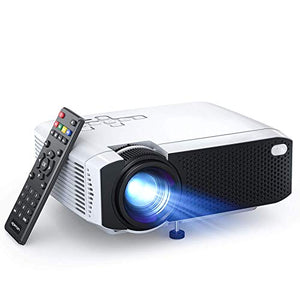 Mini Projector, APEMAN 4500L Brightness Projector, Support 1080P 180" Display, Portable Movie Projector, 45,000Hrs LED Life and Compatible with TV Stick, PS4, HDMI, TF, AV, USB for Home Entertainment