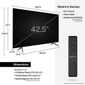 SAMSUNG Q60T Series 43-inch Class QLED Smart TV | 4K, UHD Dual LED Quantum HDR | Alexa Built-in | QN43Q60TAFXZA, 2020 Model