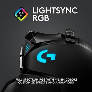 Logitech | G502 Lightspeed Wireless Optical Gaming Mouse with RGB Lighting, Black	