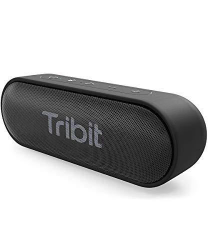 Tribit XSound Go Bluetooth Speaker - Speakers Bluetooth Wireless with Rich Bass, IPX7 Waterproof, 12W Powerful Sound, 24H Playtime, Portable Speaker with Built-in Mic & 66 ft Bluetooth Range, Black