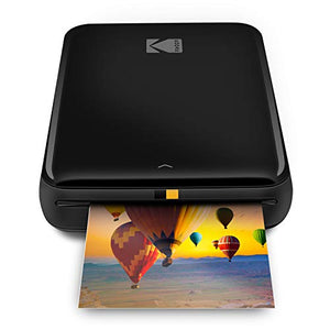Kodak Step Wireless Mobile Photo Mini Printer (Black) Compatible w/iOS & Android, NFC & Bluetooth Devices