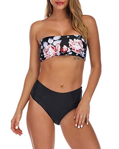 Swim in style! See why the OMKAGI Women's 2 Piece Bandeau High Waist Bikini Swimsuit is one of the hottest trending gifts on the Internet right now!