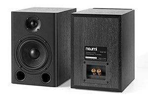 NEUMI BS5 Passive Bookshelf Speakers, 5-Inch Woofer, 1-Inch Tweeter, Dark Wood, 1 Pair