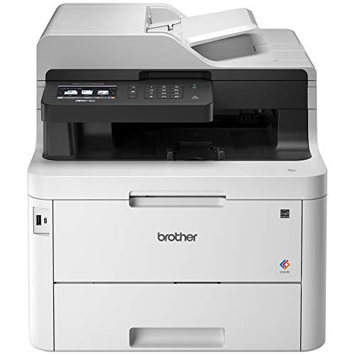 Brother MFC-L3770CDW Compact Wireless Digital Color All-in-One Printer with NFC, 3.7” Color Touchscreen, Automatic Document Feeder, Wireless and Duplex Printing and Scanning