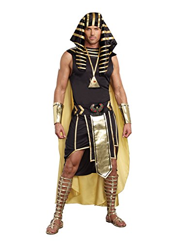 See why this Men's Pharaoh Costume is as simple, quick, and easy as it comes for this Halloween. We've curated the perfect list of best friends and couples Halloween costume ideas for you to be inspired from. Whether looking for quick easy simple costumes, matching characters costumes, or a punny Halloween pun costume, we'll help you decide!