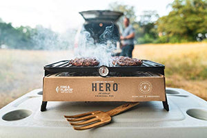 Fire & Flavor Hero Grilling System, Non-Stick, Dishwasher Safe Grill