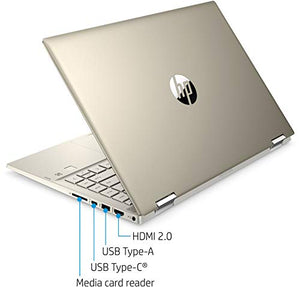 2020 HP Pavilion x360 14" FHD WLED Touchscreen 2-in-1 Convertible Laptop, Intel Core i5-1035G1 up to 3.6GHz, 8GB DDR4, 256GB SSD, 802.11ac, Bluetooth, Webcam, HDMI, Fingerprint Reader, Windows 10