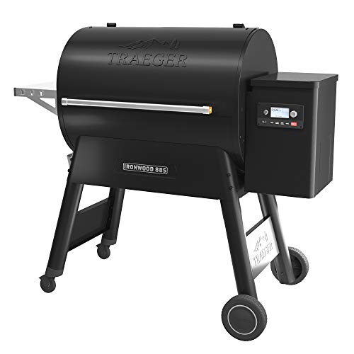 Traeger Grills Ironwood 885 Wood Pellet Grill and Smoker with Alexa and WiFIRE Smart Home Technology, Black