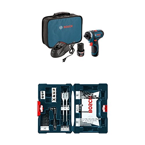 Bosch PS21-2A 12-Volt Max Lithium-Ion 2-Speed Pocket Driver Kit with 2 Batteries, Charger and Case