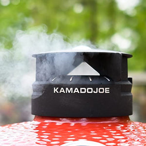 Kamado Joe KJ23RHC Classic Joe II Charcoal Grill, 18 inch, Blaze Red